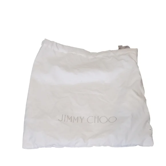 Jimmy Choo Papina Peep-Toe Beige Patent Leather Cork Platform Shoes Size 10 - Picture 6 of 6